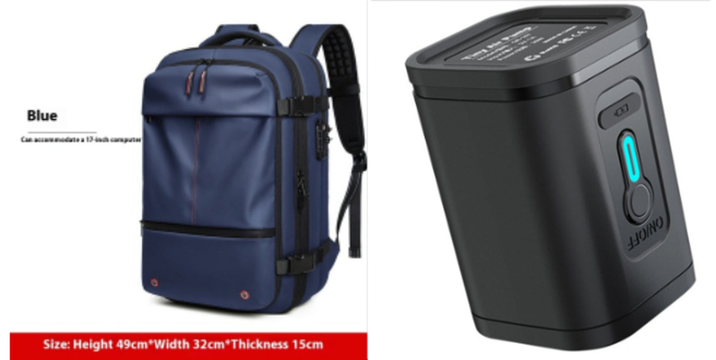 Travel Backpack Men'S Business Multifunction Computer Bag Vacuum Compression Large-Capacity Backpack